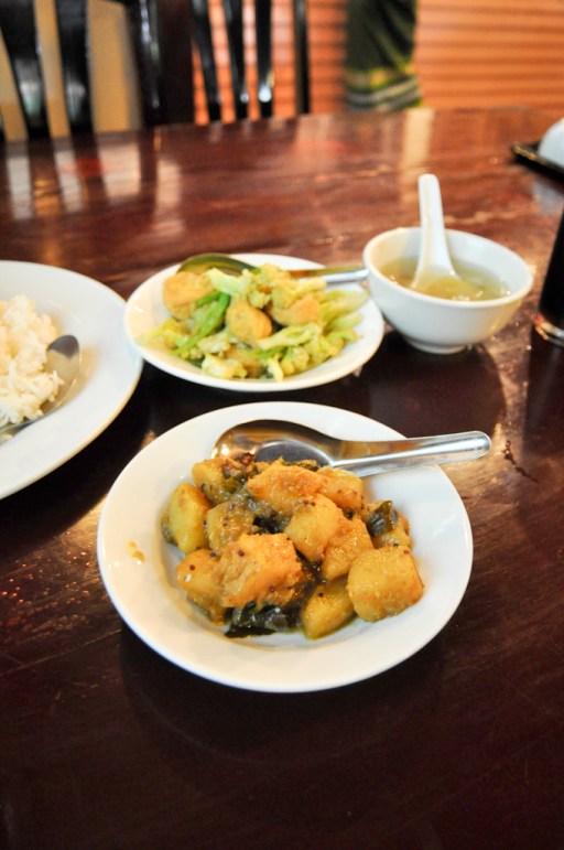 My one authentic Burmese meal at Feel Myanmar Food. Let's just say it was a wee bit pungent and spicy for me...