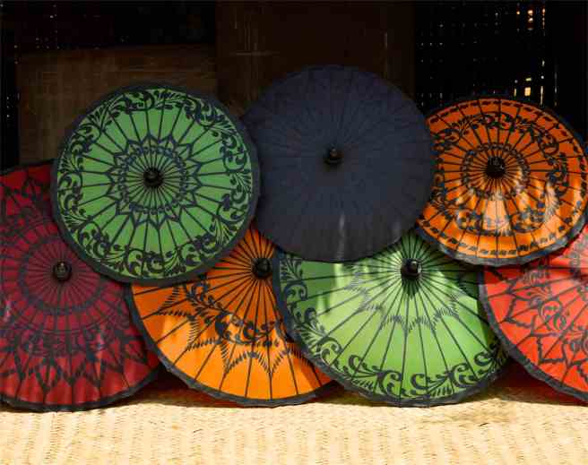 Parasols - a symbol of Myanmar