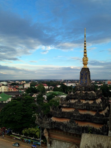 On top of Patuxay, looking over my 'hood.